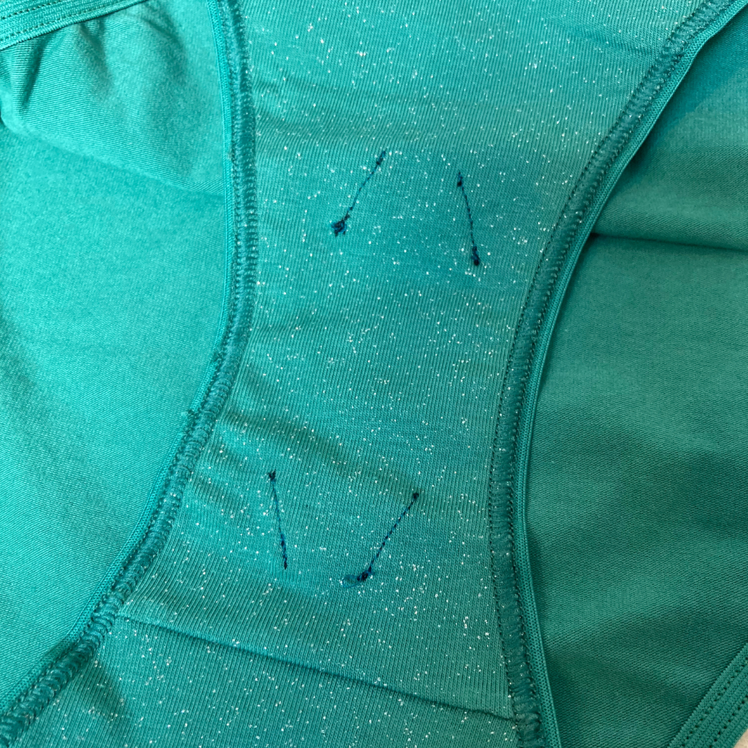 Ready-to-Go Culotte taille haute vert pailleté